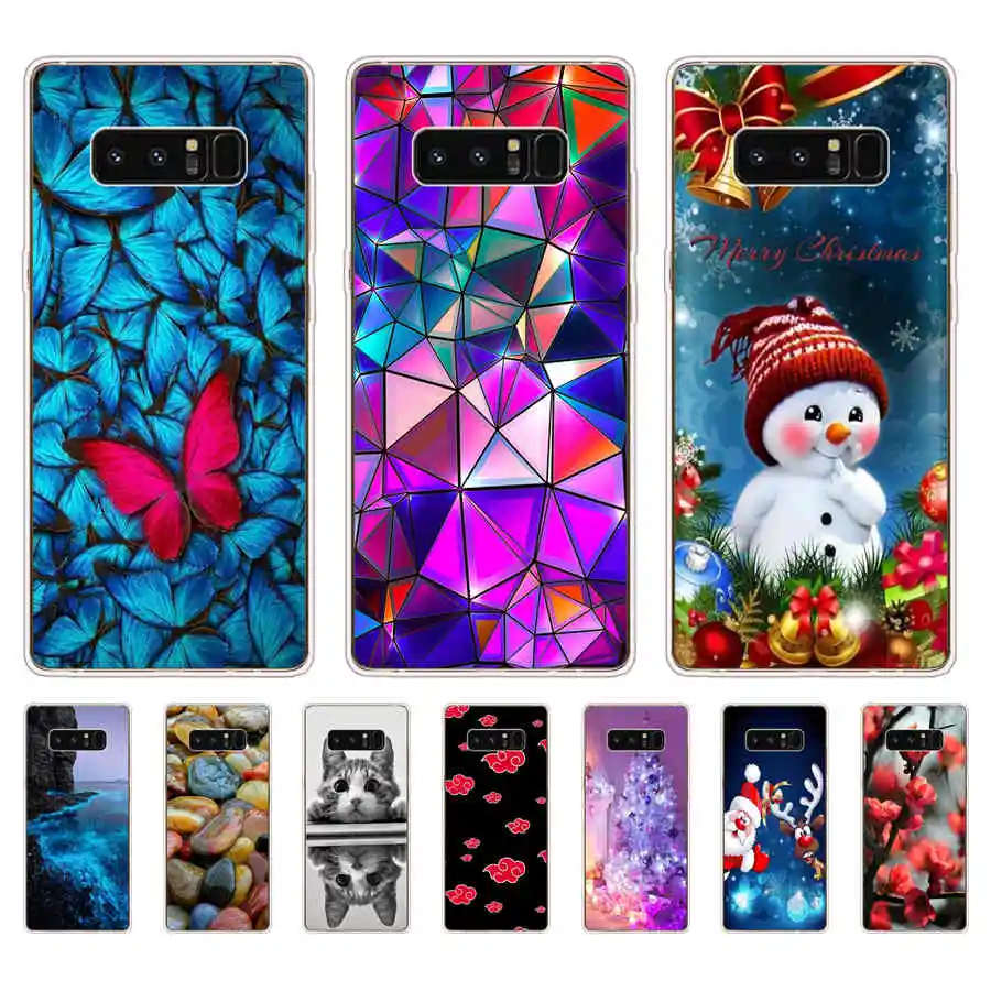 Cover For Samsung Galaxy Note 8 N950F N950 Soft Silicone CaseTPU For Samsung Galaxy Note8 Back Phone Cases Shells Bags