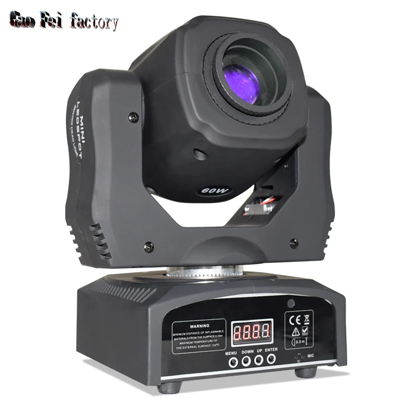 New Design Moving Head Led 60W Lyre Spot Light With  Gobo 3 Face Prism Rotation Dj Stage Light