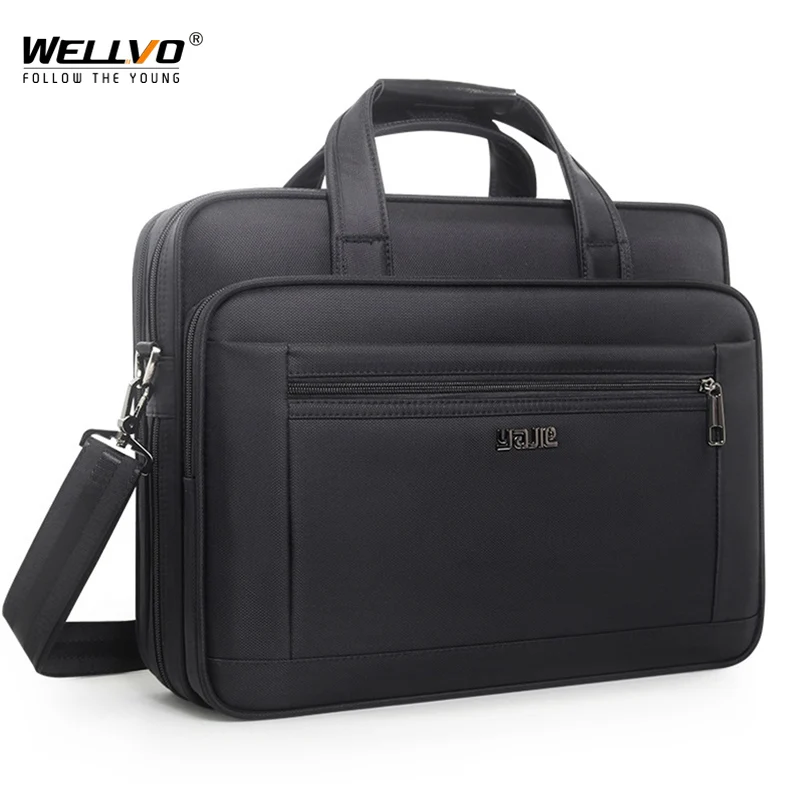 Malas Oxford impermeáveis para homens, bolsas masculinas de viagem de negócios, bolsa ajustável, 15.6 \