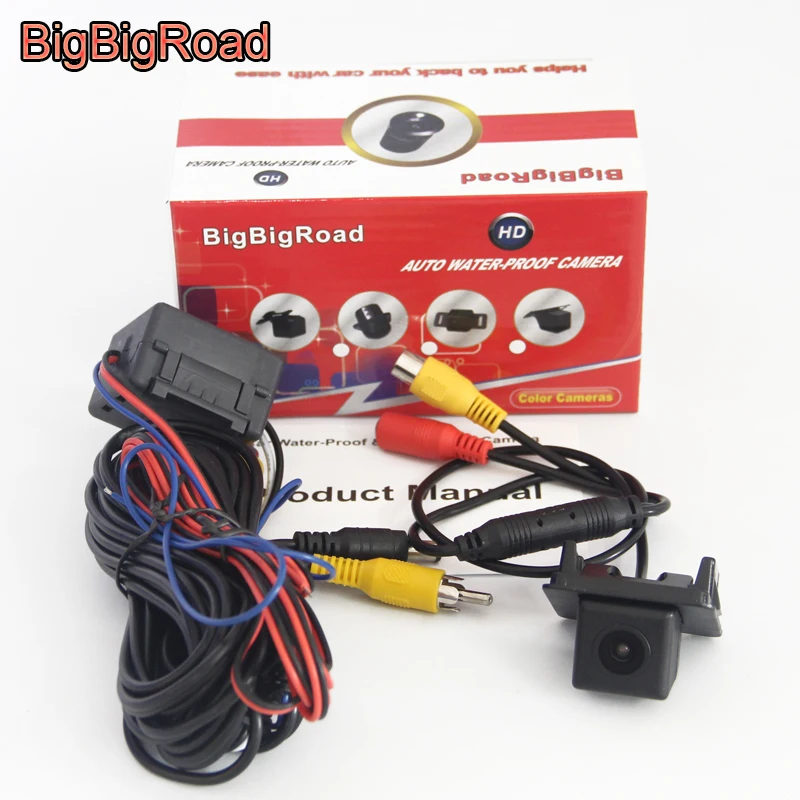 BigBigRoad لكاديلاك XT5 2016 2017 2018 2019 2020 سيارة كاميرا الرؤية الخلفية HD CCD احتياطية عكس الكاميرا