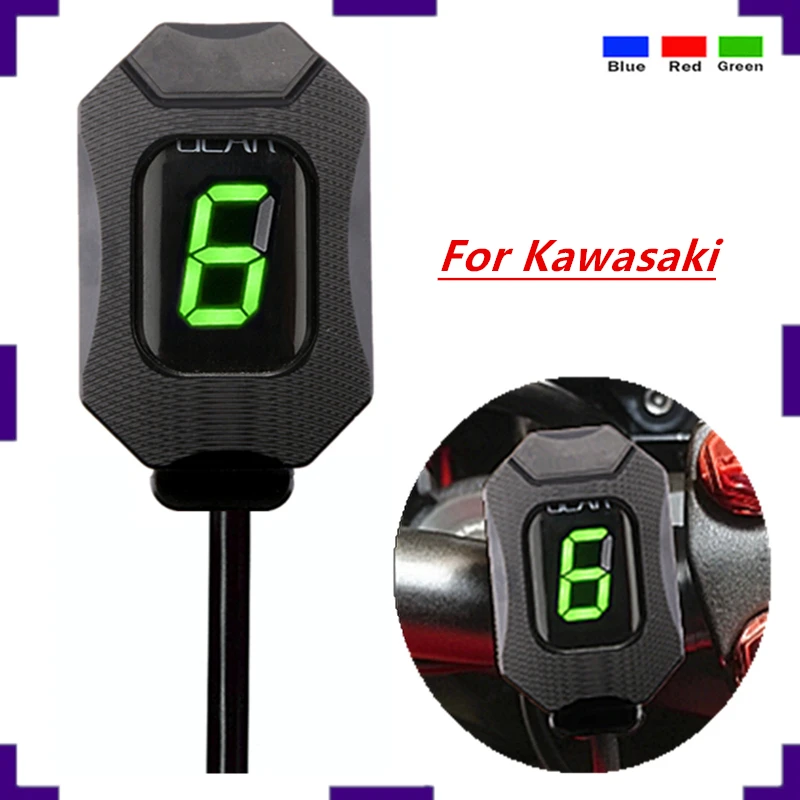 Motorcycle Gear Indicator For KAWASAKI Z750 Z750R Z800 Z800e Z1000 ER6N  ER6F Versys 650 Ninja 300 400 Z650 6 Gear Upgrade