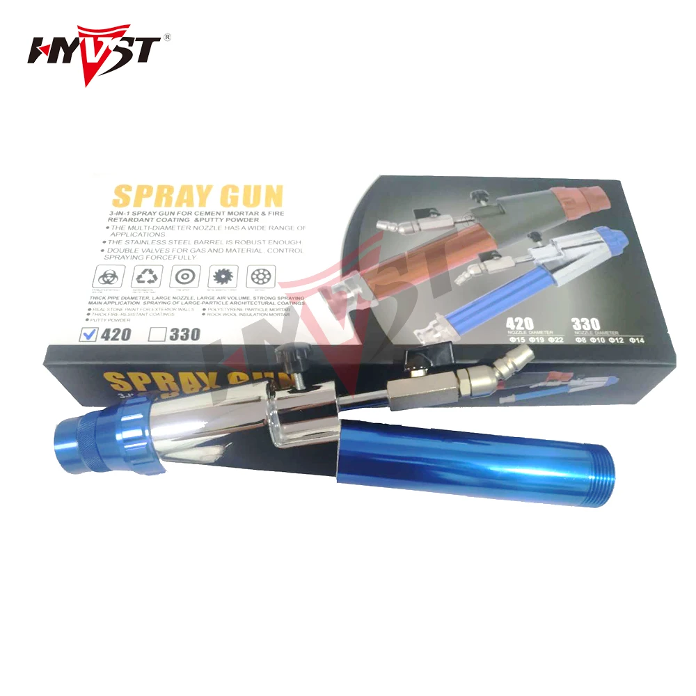 Hyvst spray gun for cement mortar&fire retardant coating&putty powder airless paint spray gun for cement&fire retardant coating