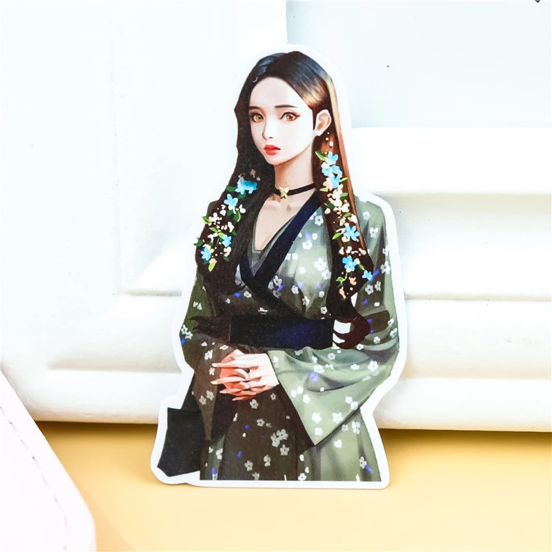 Stickers 24PCS Cartoon Girls Stickers Crafts And Scrapbooking Stickers Book Student Label Decorative Sticker DIY Stationery