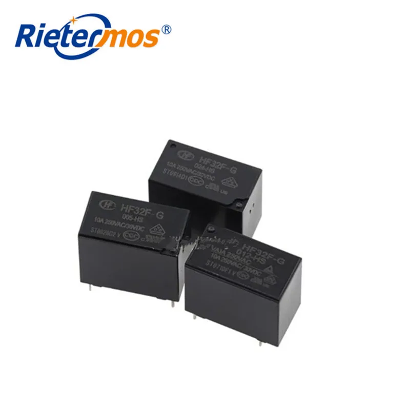 10 шт. JZC HF 32F-G-005-HS 10A HF 32F-G-012-HS HF 32F-G-024-HS 4PIN HONGFA оригинал