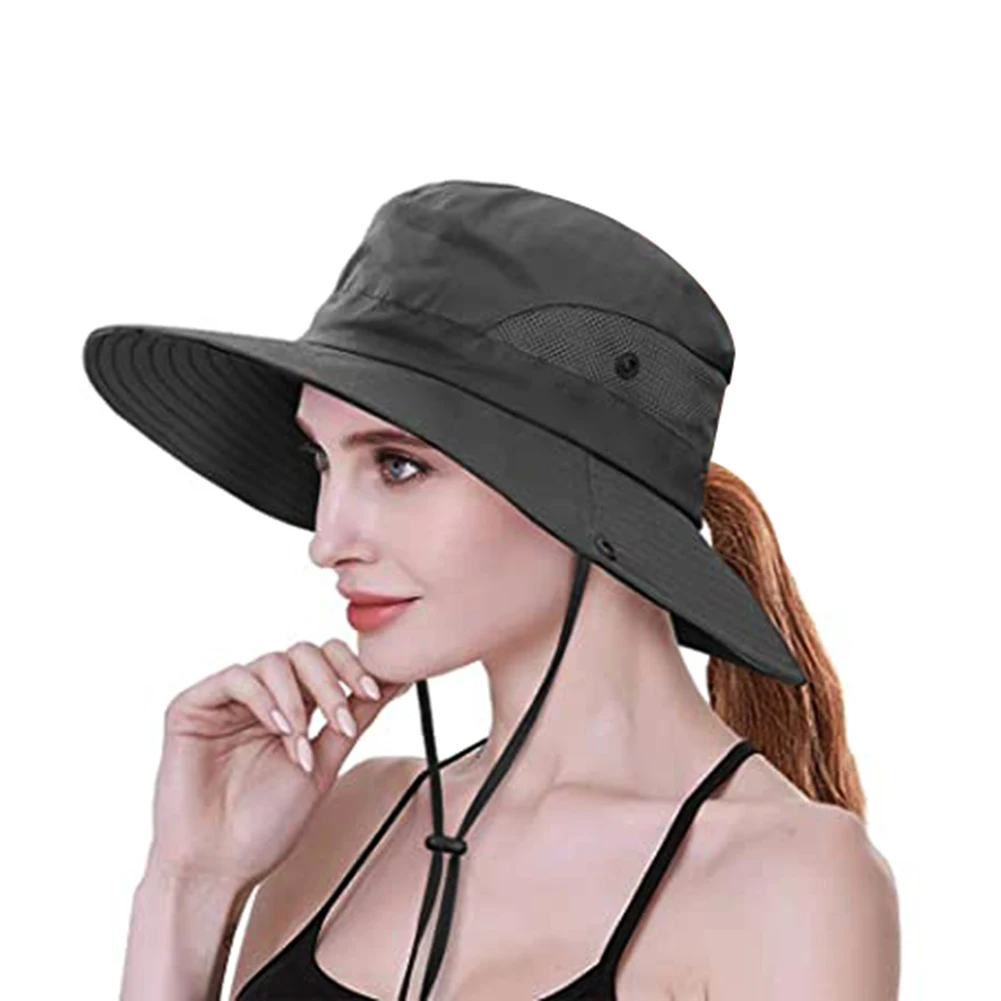 إمرأة جديد عادية UV حماية الصيف في الهواء الطلق قبعة الشمس واسعة حافة قبعات السيدات Casquette قبعات للحماية من الشمس للنساء الصيد التنزه