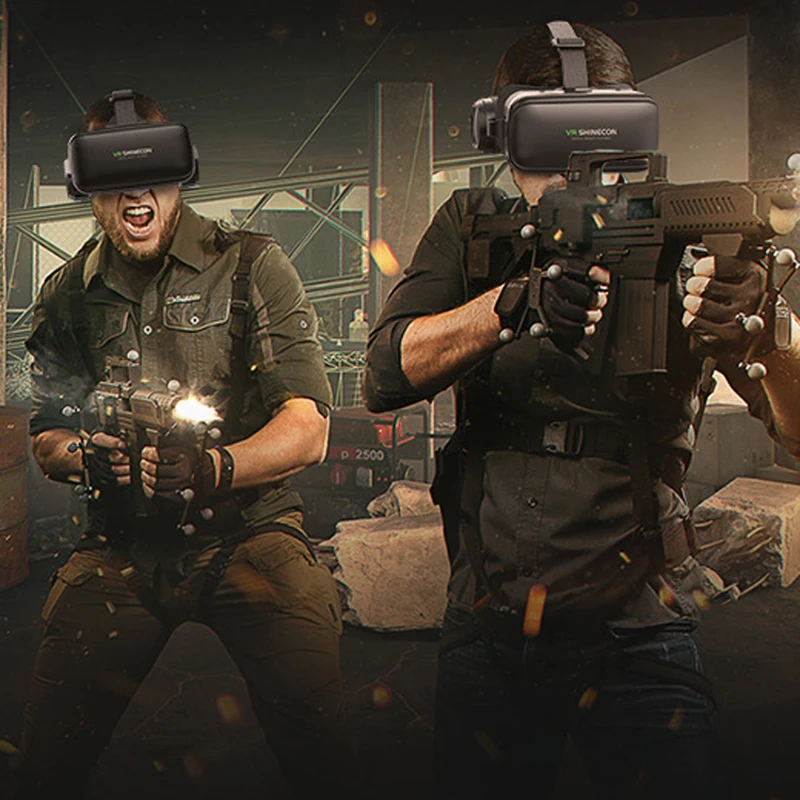 VR Shinecon 6.0 Casque occhiali per realtà virtuale 3 D occhiali 3d cuffie casco per iPhone Smartphone Android Smart Phone lente Viar