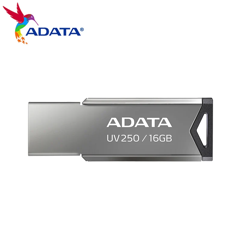 Adata-محرك فلاش معدني UV250 2.0 ، 64 جيجابايت ، 32 جيجابايت ، 16 جيجابايت ، محرك فلاش للكمبيوتر ، أصلي