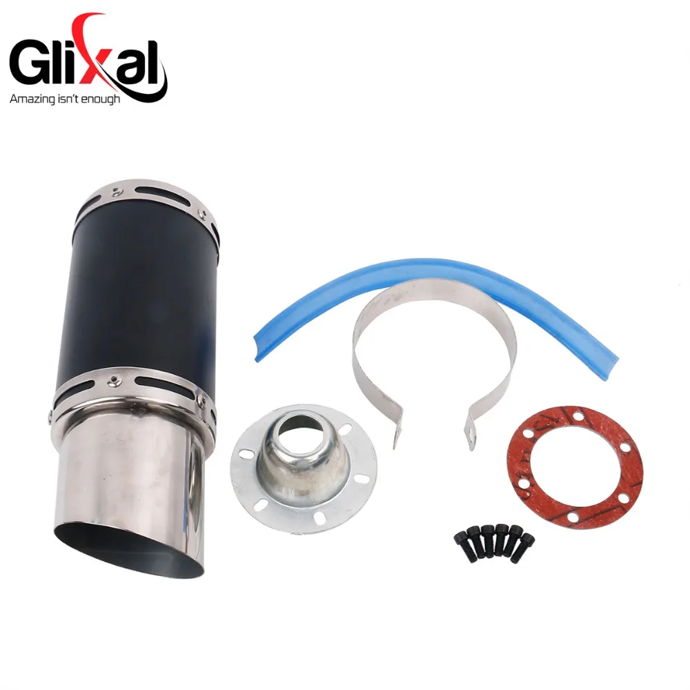 Glixal GY6 50cc 125cc 150cc 7-calowy wyścigowy tłumik wydechowy o wysokiej wydajności 152QMI 157QMJ skuter motorower ATV motocykl