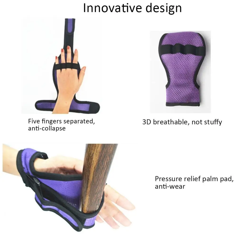 Stroke Hemiplegia Rehabilitation Training Fixed Gloves Auxiliary Training Equipment Fist Finger Glove Support For Elderly Relief