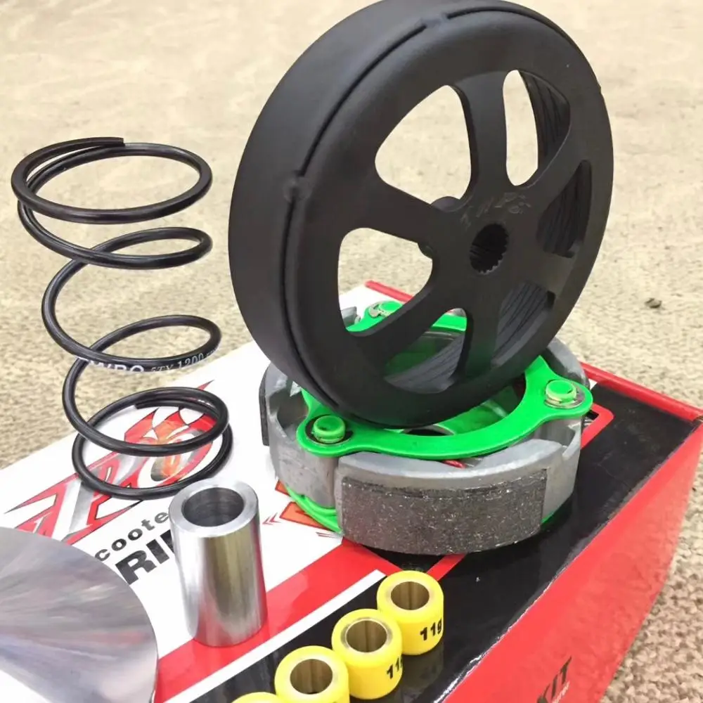 NMAX125 Racing CVT Set Tuning Version Modification NMAX 125 Transmission Clutch Bell Pads Variator Spring Rollers Kit