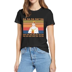 100% Katoen Alexander Hamilton Muzikale Koning George Hamilton Chorus Da Da Da Grappige Vrouwen Casual Nieuwigheid T-shirt Harajuku Zachte Tee