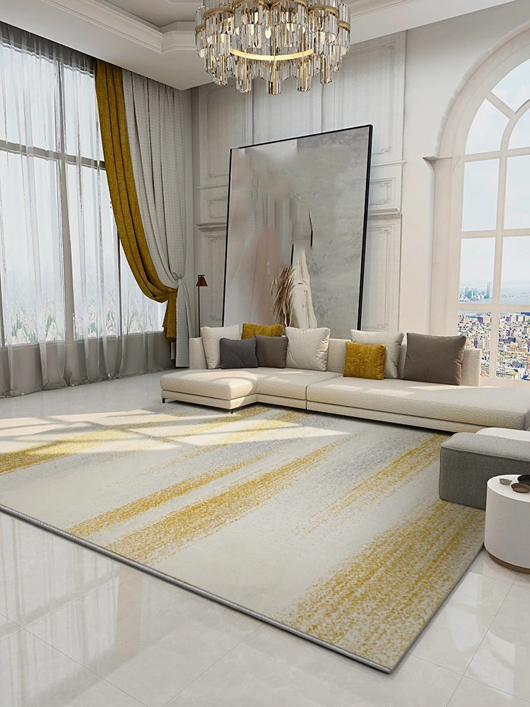 

Минималистичный ковер в скандинавском стиле для гостиной, современный декор, ковер для спальни, большой кофейный столик, напольный коврик, полипропиленовый прикроватный ковер