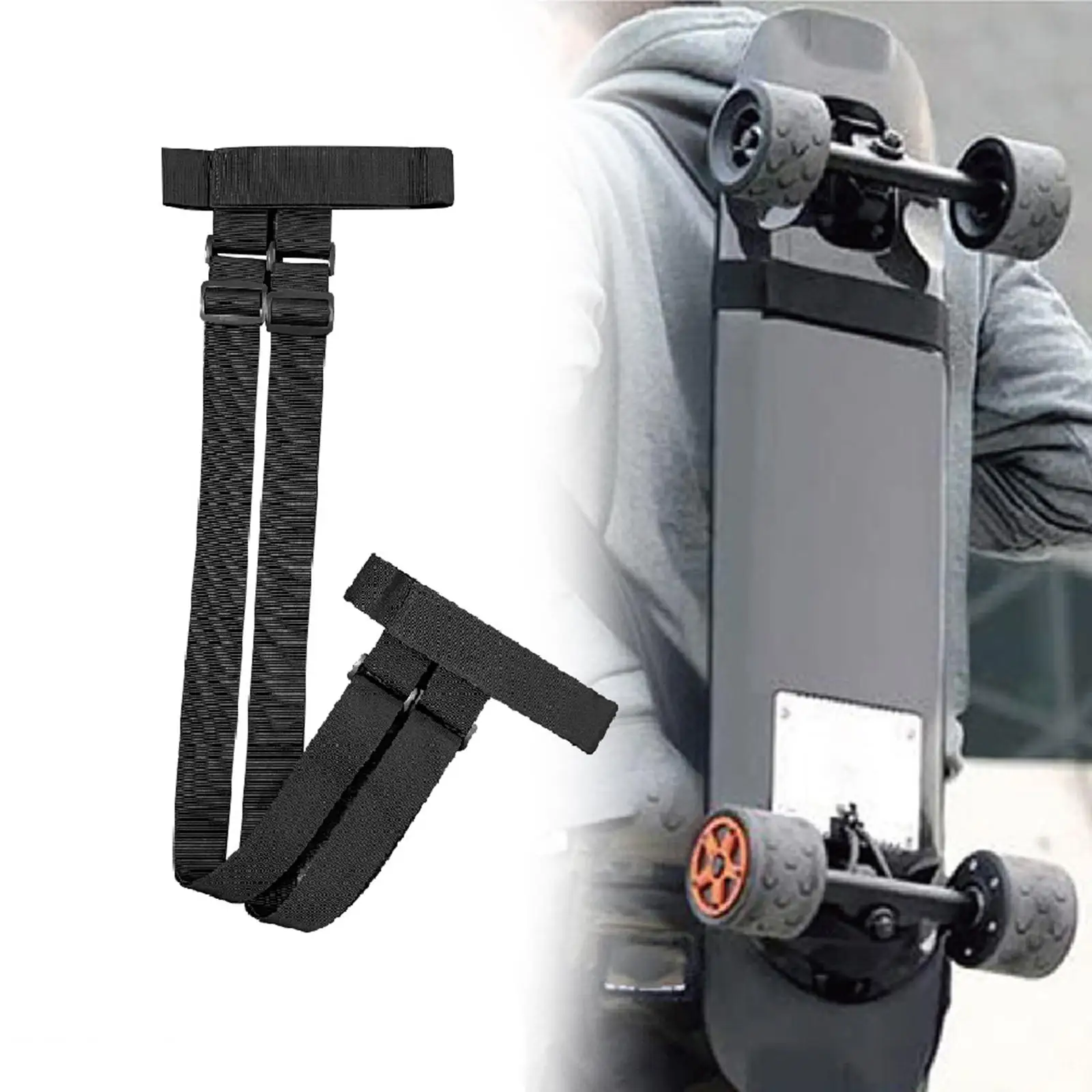 Skateboard Shoulder Carrier Backpack Strap Pro Adjuster Belt Carry Belts Deck Holder Portable for Longboard Snowboard Winter