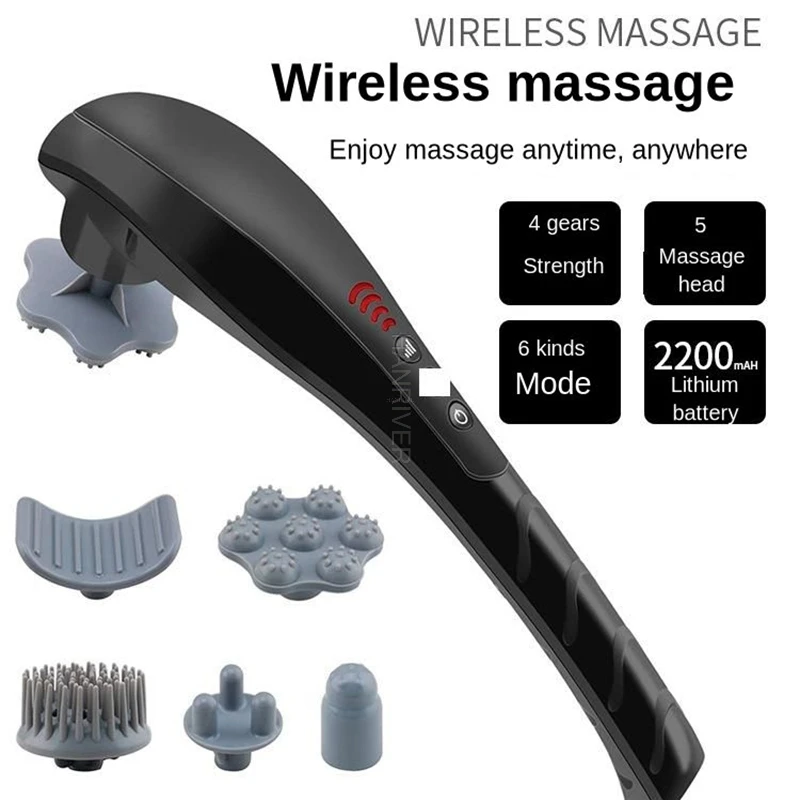 

Electric Multifunction Massage Hammer Vibration Rechargeable Body Acupuncture Massager Stick Muscle Relaxation Fatigue Relief