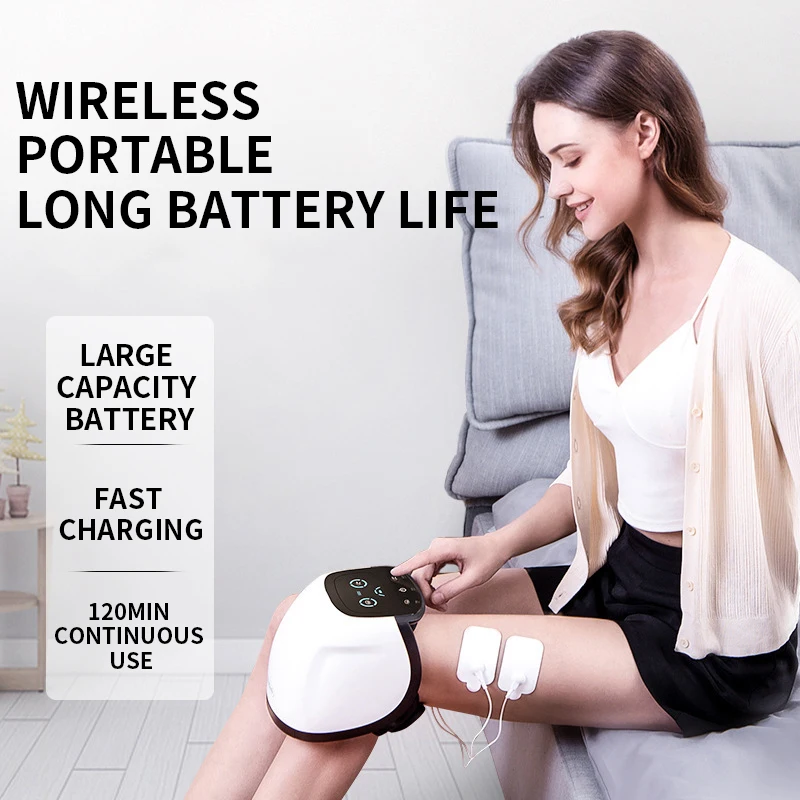 Joint massager dh130a quente-mantendo o dispositivo elétrico do cuidado da junção da compressão do calor dispositivo de fisioterapia em casa