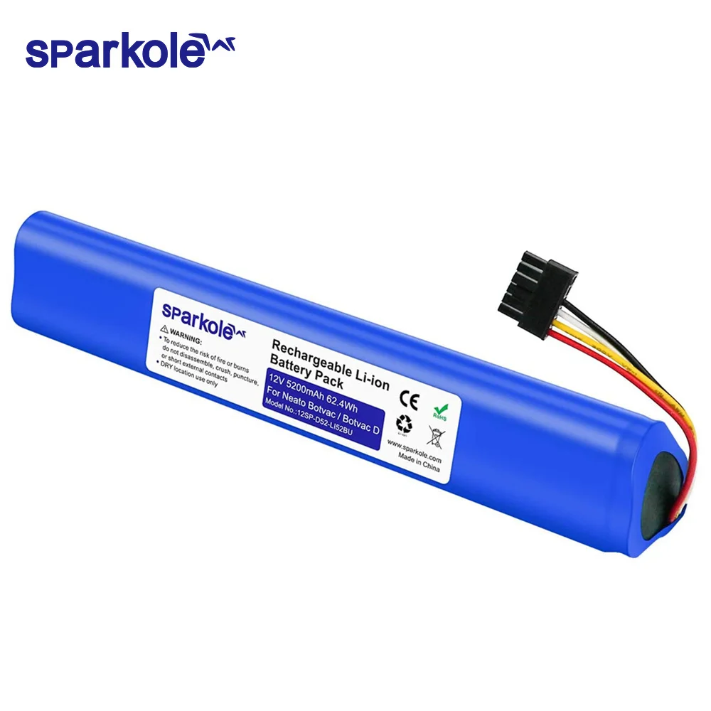 

Sparkole 5200mAh 12V Li-ion Replacement Battery For Neato Botvac D Series Vacuum Cleaners Neato Botvac 70e 75 80 85 D75 D80 D85