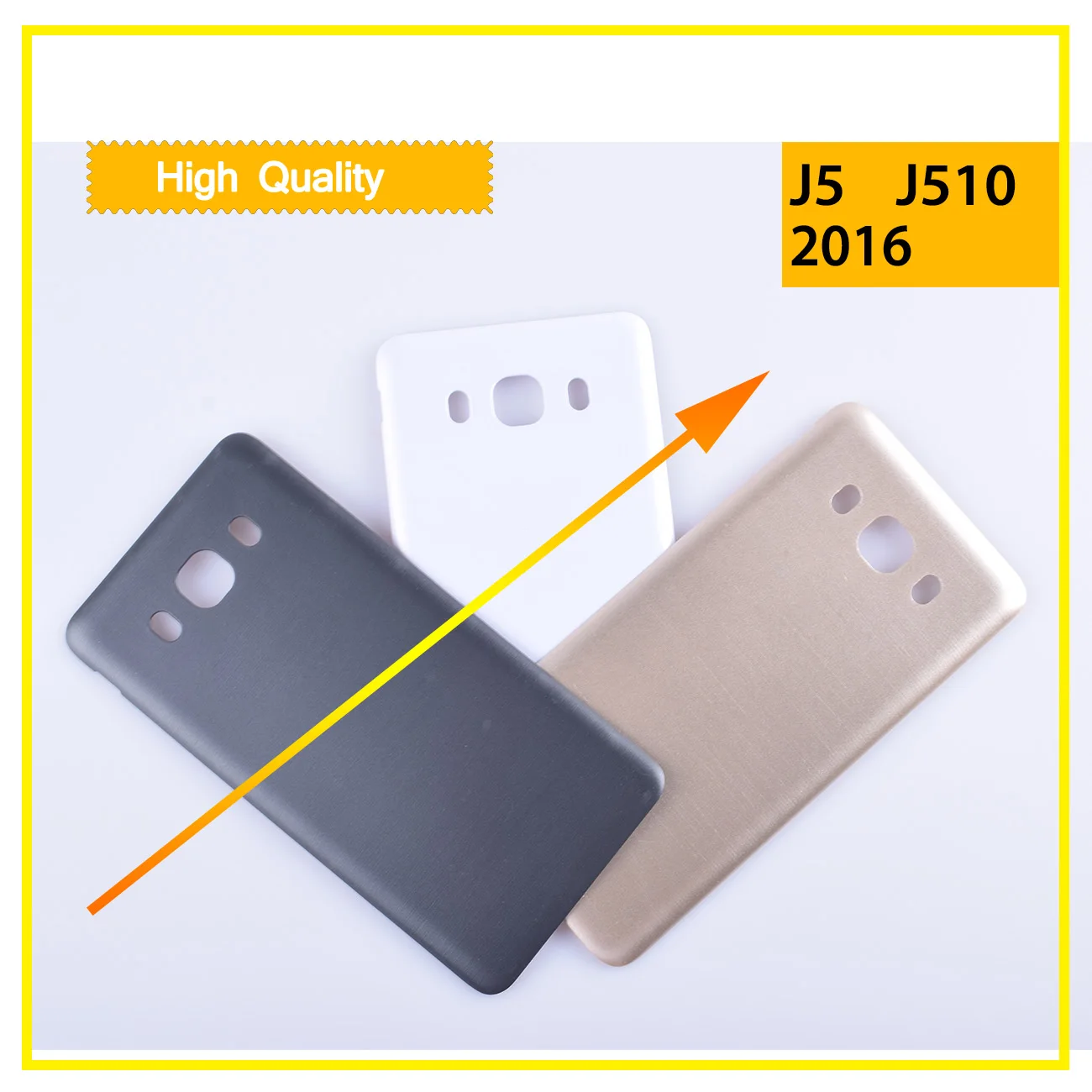 10pcs/lot Battery Cover Housing For Samsung Galaxy J5 2016 J510 J510F J510H J510G Back Cover Case Rear Door Replacement Parts