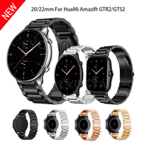 GTR 2E Metal Strap For Xiaomi Huami Amazfit GTR 47mm GTR2 Bracelet Amazfit Pace Stratos 2 2S 3 Correa GTS2E 20/22mm Watchband