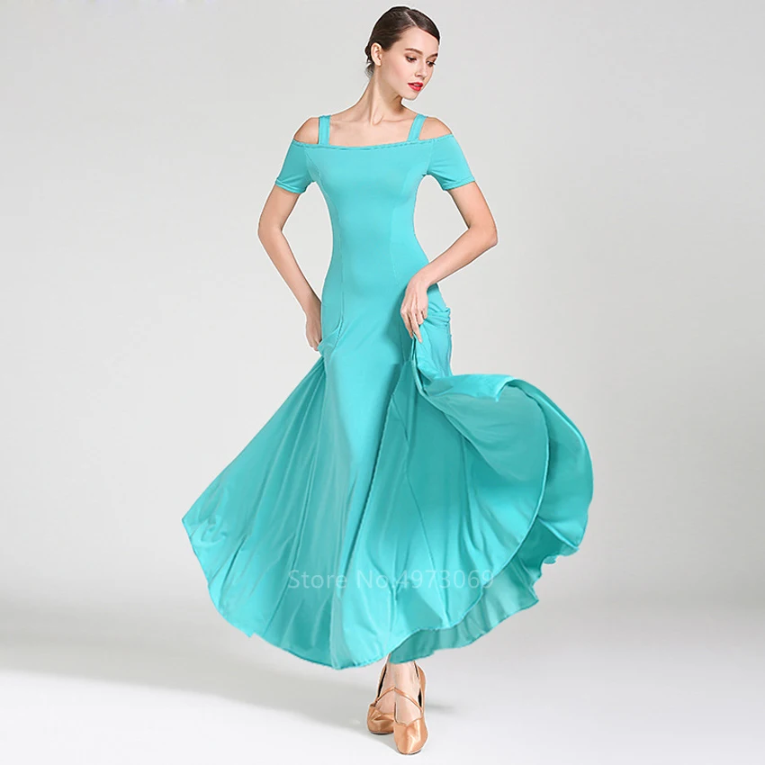 Vestido flamenco sem alças para mulheres, vestido cigano feminino, traje de dança do ventre sem alças, vestido sem alças para salão de baile, espanhol, cor sólida