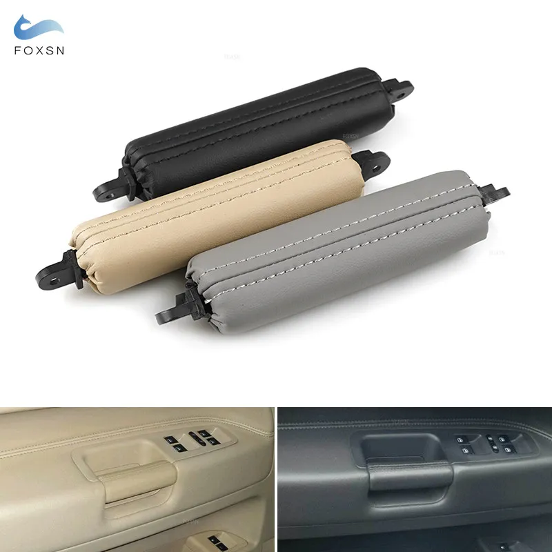 For VW Touareg 2003 2004 2005 2006 2007 2008 2009 2010 Car Accessories Interior Door Hand Driver Side Pull Handle Leather Cover