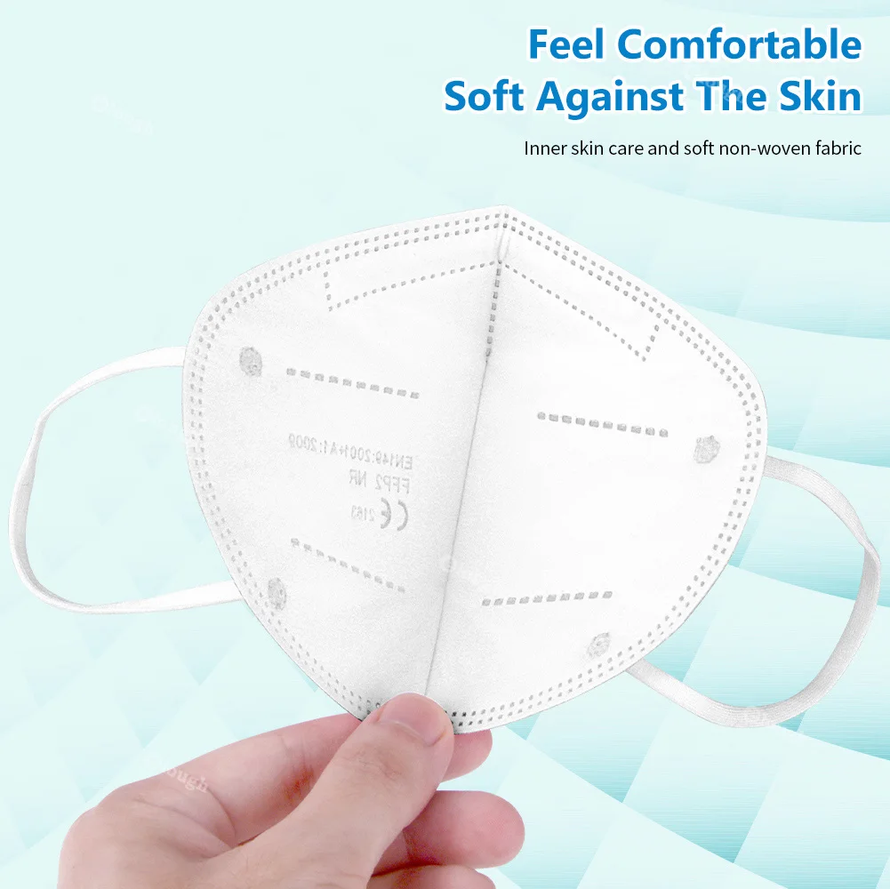 Mascarilla FFP2 reutilizable para niños, máscara aprobada, kn95, 10-100 Uds.