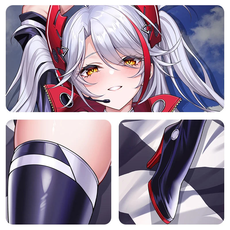 อะนิเมะ Prinz Eugen Azur Lane ชุดแข่ง Dakimakura กอดหมอน Body Case Otaku Loli หมอนเบาะยาวเบาะคอสเพลย์ของขวัญ