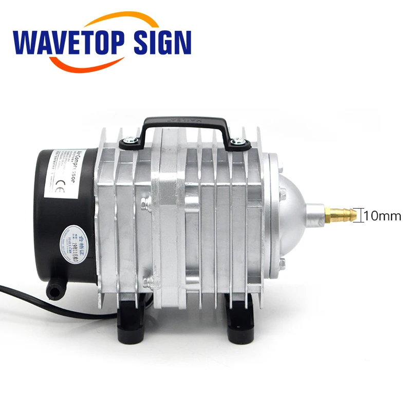 Wavetopsign-compressor de ar elétrico magnético, 380w, bomba de ar embutida para máquina de corte e gravação a laser co2