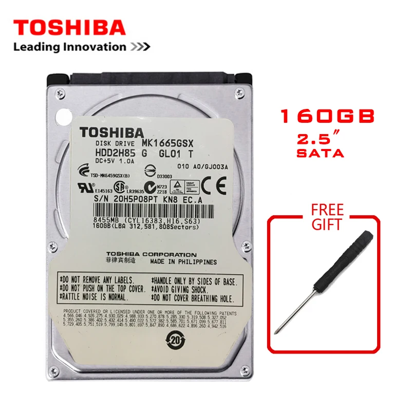 TOSHIBA  Brand 160GB 2.5