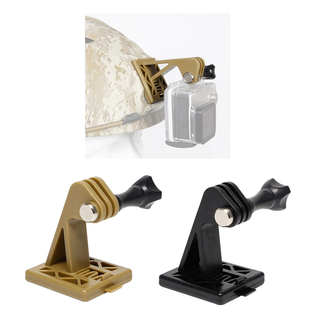 Lightweight Tactical Standard Helmet Mount Adapter Base Bracket for Gopro Cameras Sports Caps