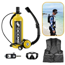 DCCMS-Mini Scuba Diving Tanks, Underwater Breathing Time, Snorkeling Equipment, 25-30 Minutes