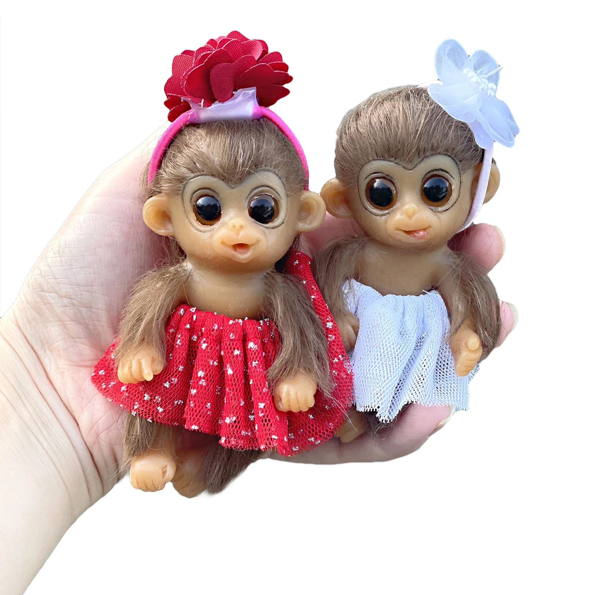 AWW! OtardDolls 11CM Realistic Silicone Monkey Bebe Reborn Baby Doll Boneca Realista Macaco Silico Renascida