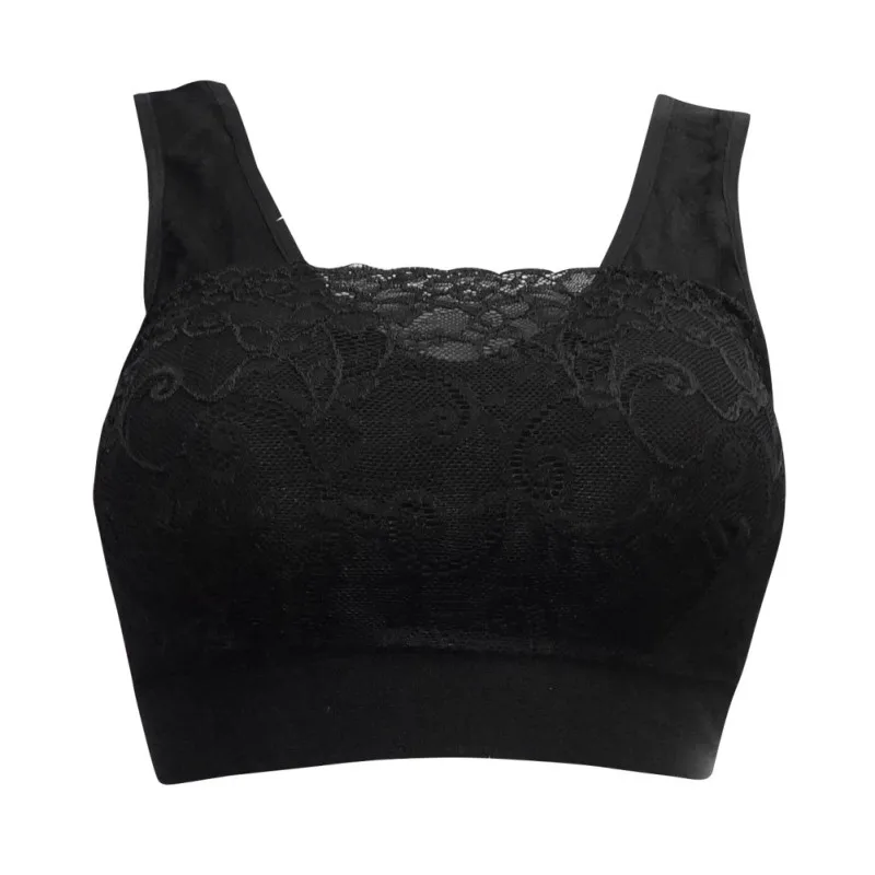 Seamless Bras Women Underwear Sexy Lace Brassiere Push Up Bralette With Pad Vest Top Bra Bodybuilding Fitness Seamless Tank
