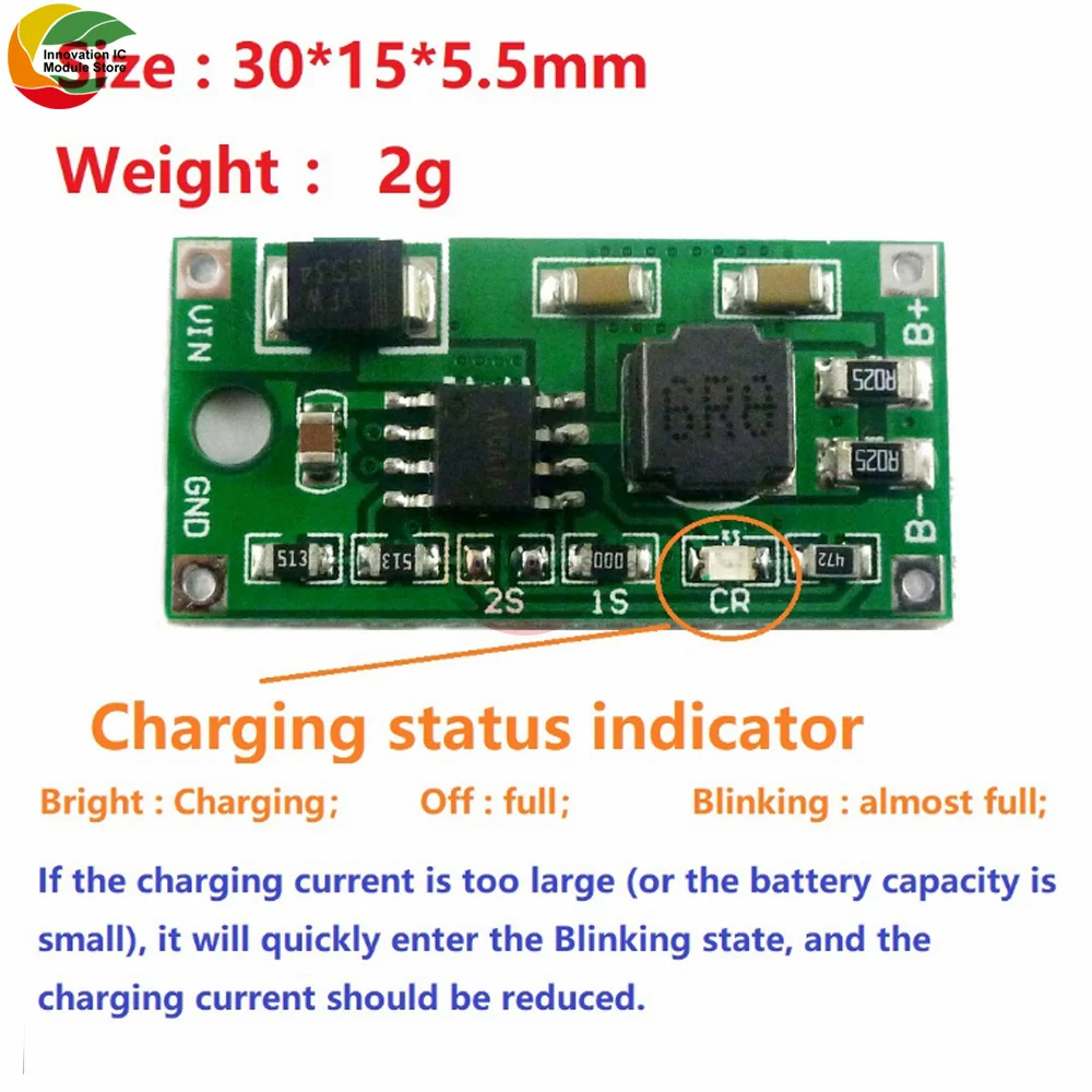 2A Multi-zelle Synchron Schritt-unten Lithium-Batterie Lade Modul DC 5-23V zu 4,2 V 8,4 V 12,6 V 3,7 V 7,4 V 11,1 V Lithium-Batterie