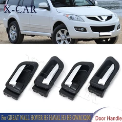 X-CAR Black Car Styling Interior Door Handles Inner Inside Door Armest Door Opener For GREAT WALL HOVER H5 HAVAL H3 H5 GWM X200