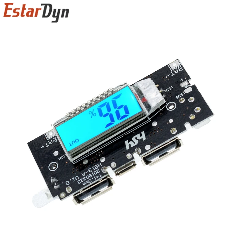 Dual USB 5V 1A 2.1A Mobile Power Bank 18650 Battery Charger PCB Power Module Accessories For Phone DIY New LED LCD Module Board