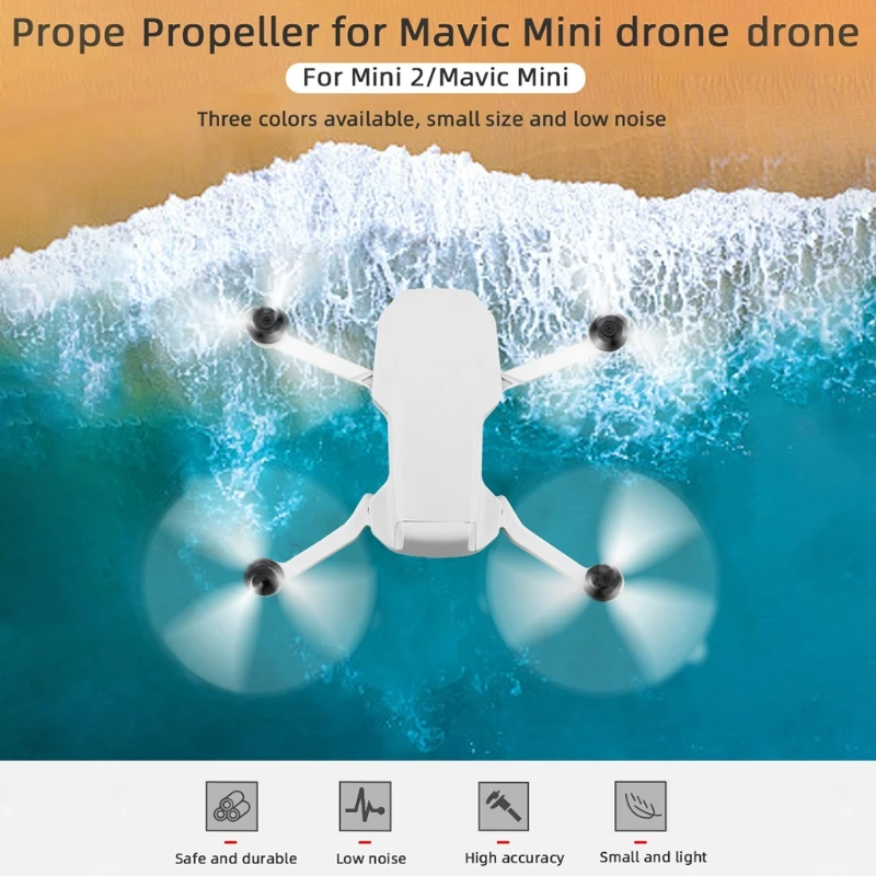 2 Pairs Drone Propellers for Mavic Mini 1 2, Replacement Propellers Low-Noise and Quick-Release 4726CW 4726CCW