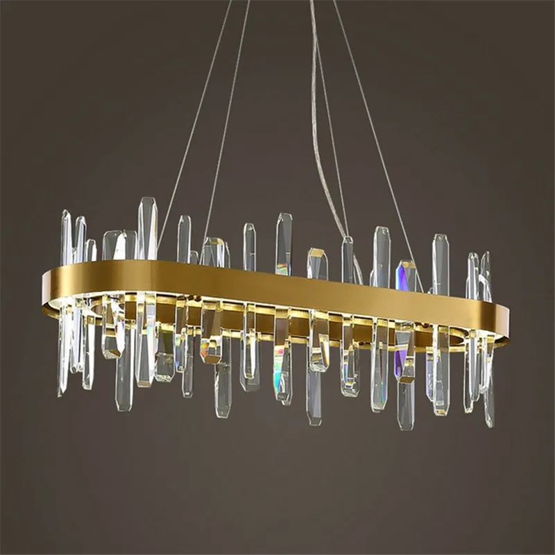 

Art Deco Large Gold Chandelier Led Lighting Modern Crystal Chandeliers For Living RoomDining room Hanglamp Lustre Suspension