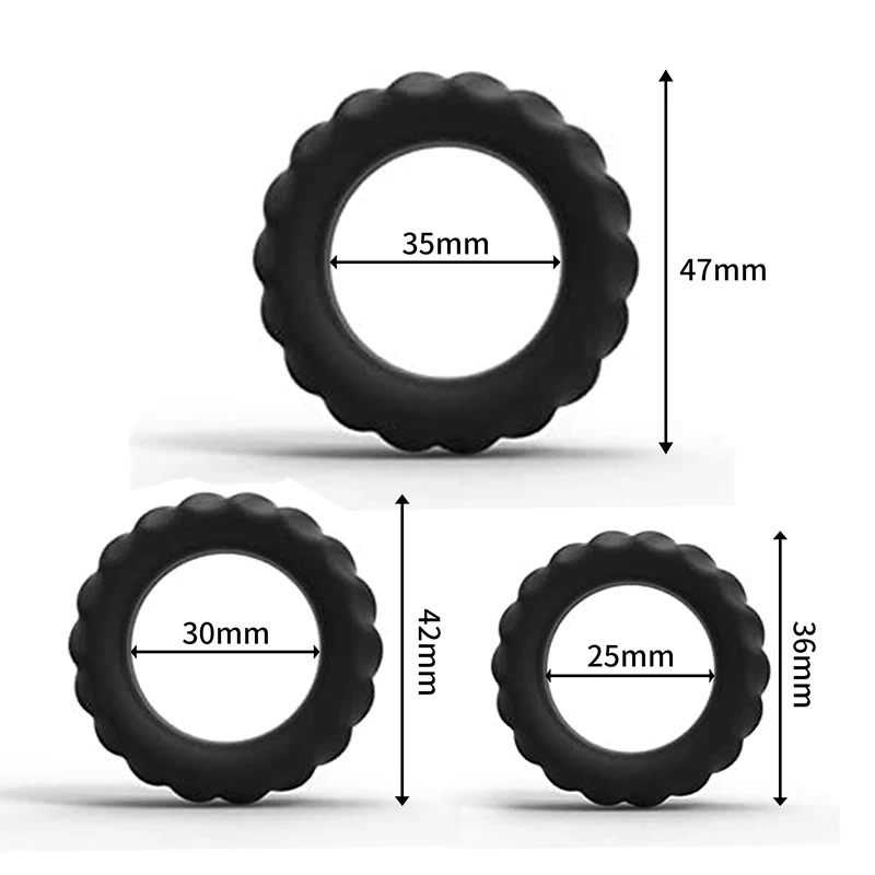 3PCS sex delay rings for men Prostate Ring Silicone High Flexibility Strong Ejaculation delay Penis Ring Couple Sex Toys AC