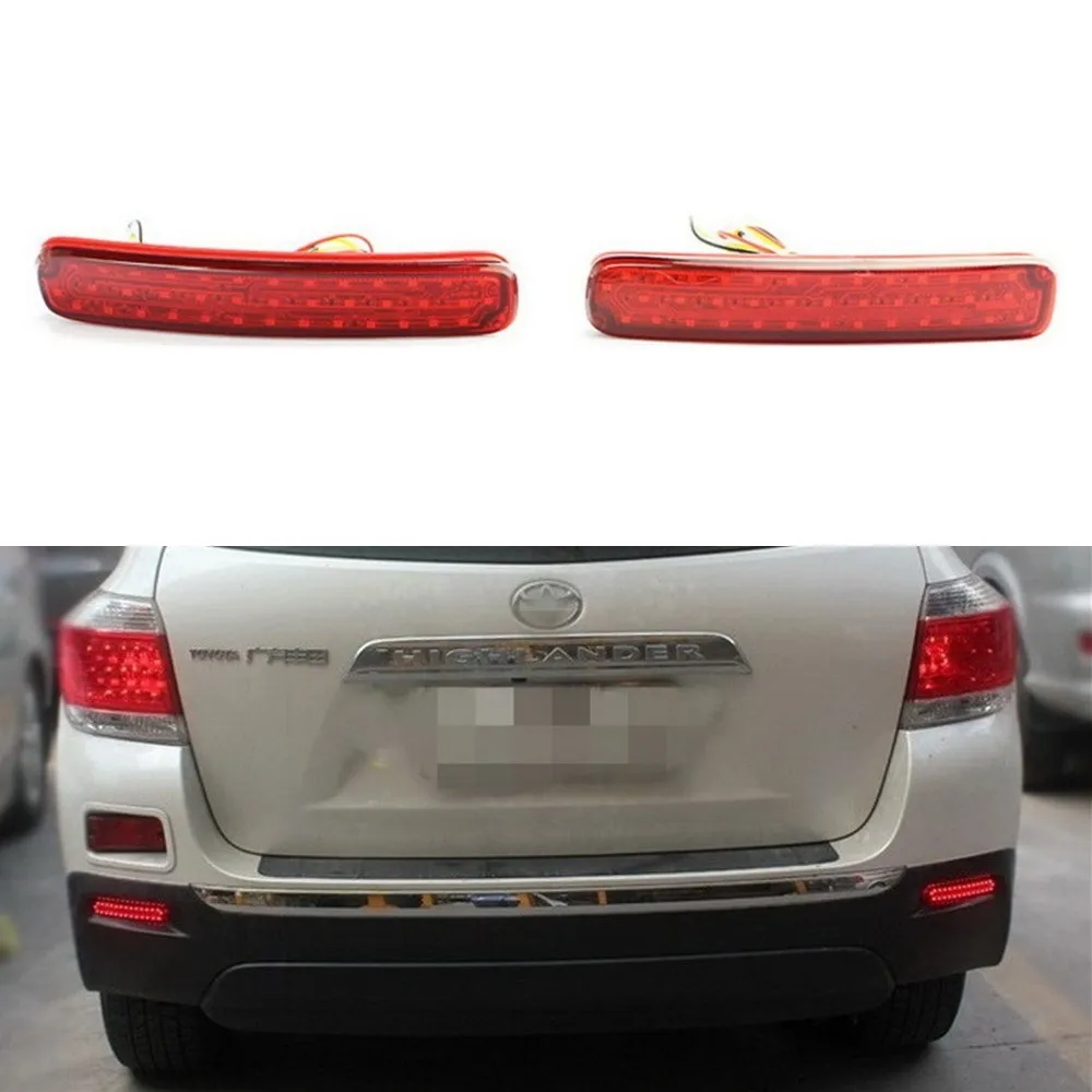 Varthion Car Brake Lights Case for Toyota Highlander 2011-2013, Brake Lights + Turn Signals + Night Running Warning Lights DRL