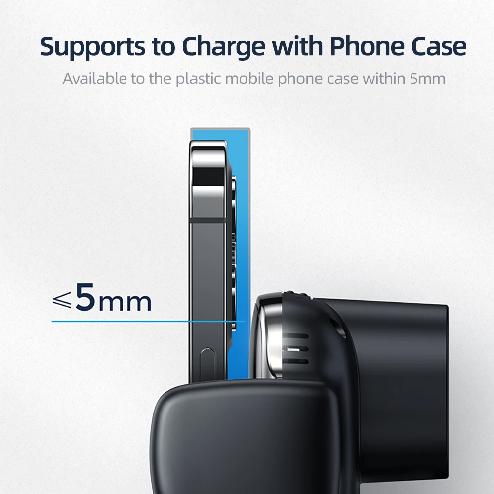 15W Qi Car Phone Holder Wireless Charging Automatic Alignment  Air Vent Mount CD Stand For iphone Huawei Car Charger Universal J