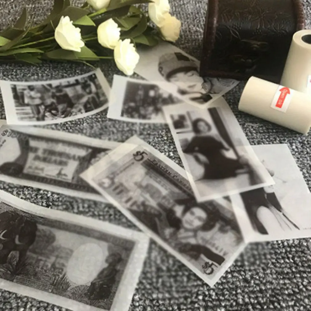 1 Rolls Thermal Paper Label Paper Sticker Paper Photo Paper Transparent For PeriPage PAPERANG Photo Printer