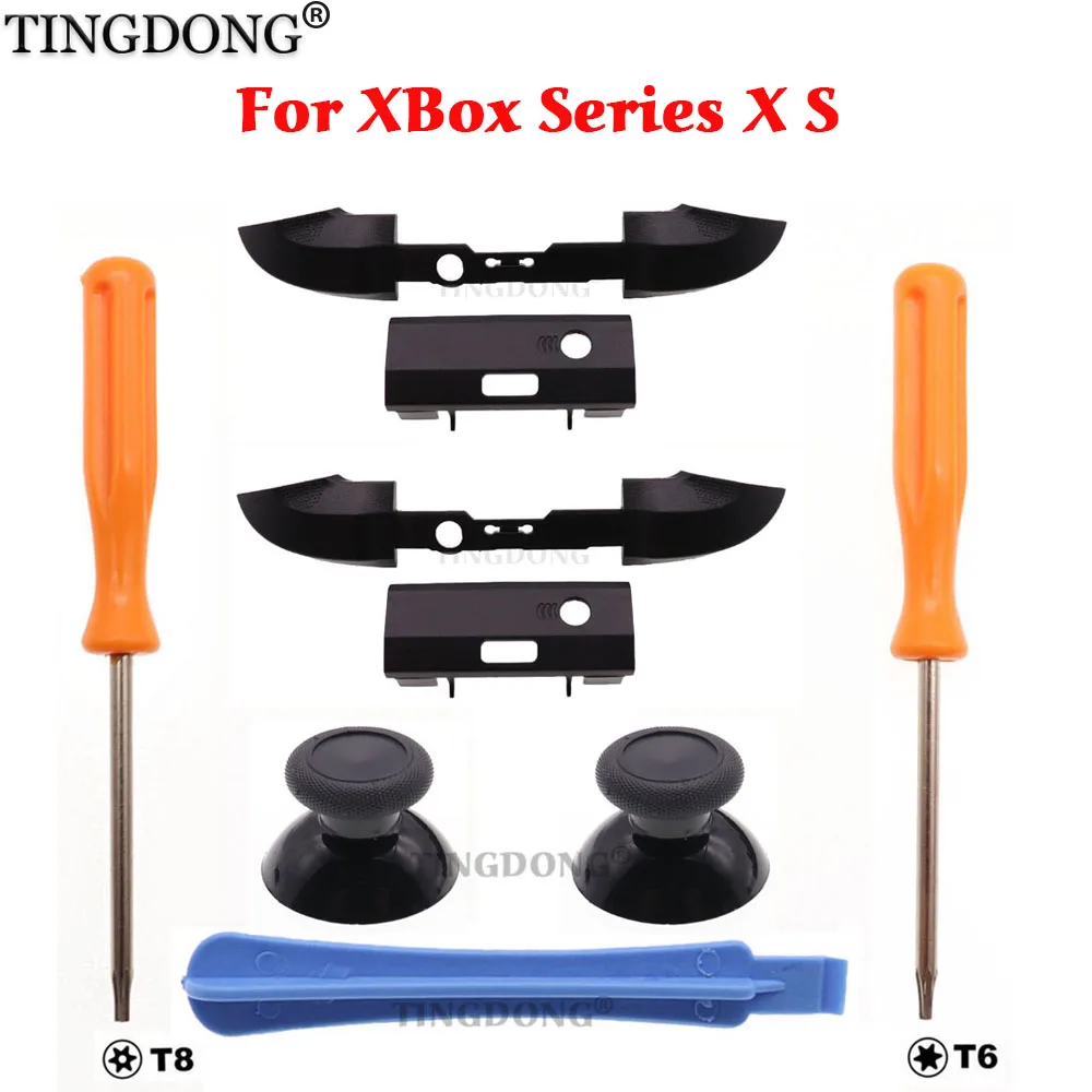 1 Sets RB LB Bumpers Buttons for Microsoft XBox Series X S Controller Trigger Button Middle Holder with Screwdriver Tool