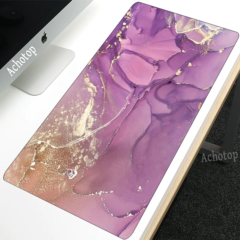 

900x400mm Pink Ink Marble XL Cute Pad Mouse HD Print Computer Gamer Locking Edge Mousepad XXL Keyboard PC Mice Mats Pad PC Gamer