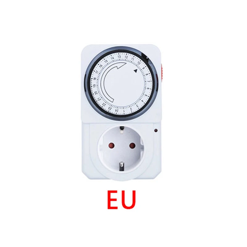 24 uur cyclische tijdschakelaar kookwekker stopcontact lus universele timing stopcontact mechanische timer 230VAC 3500W 16A UK EU CN US-stekker