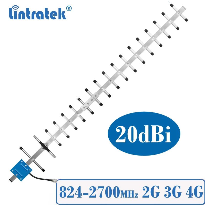 Outdoor Yagi Antenna for External Use, Signal Booster Repeater, 20dBi, GSM, 824-2700MHz, UMTS, 3G 850MHz, Wholesale