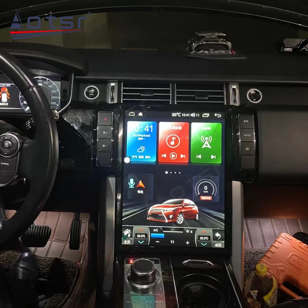 

Android 10,0 Tesla для Land Rover Range Rover Sport Execu Vogue SVA LWB L405 2012 - 2018 GPS Автомагнитола стерео Мультимедийный Плеер