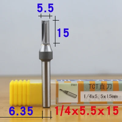 1mm 4.5mm-6mm Chuanmu TCT Double Edge Straight Knife Special for MDF 1/4 Shank（6.35mm） Trimming Machine