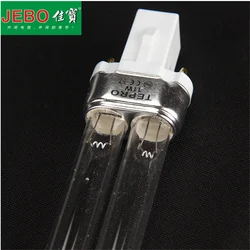 Replace JEBO UV Sterilizer Light Tube Watts 2-pin G23 Base Linear Twin Tube UV-C Germicidal Ultraviolet Light Bulb