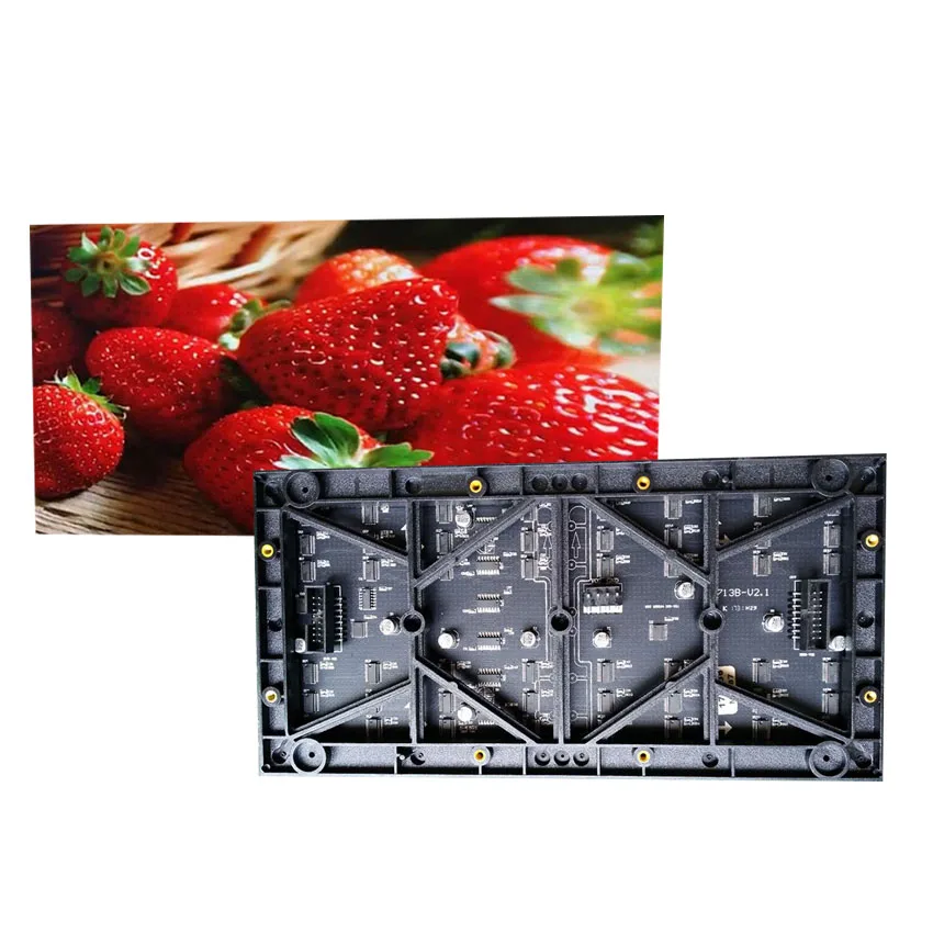 

Indoor HD full color P2 256*128mm Module 128*64dots 250000dots/sqm mini led matrix display sign 1/32S SMD2121 stage panel