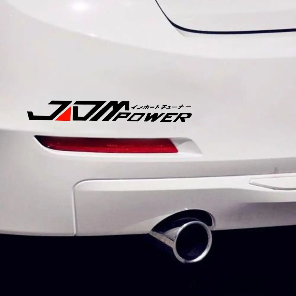 New Black/White Waterproof  Decal  JDM  Car Sticker Automobile Decoration